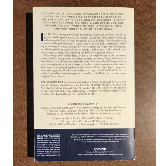 David McCullough 1776 and Les Standiford WATER TO THE ANGELS paperback books - Picture 3 of 4